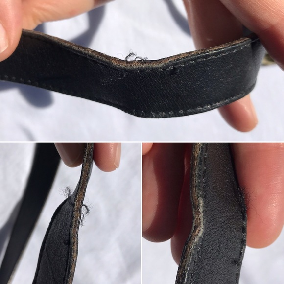 HUGE Vintage Coach Black Leather "Whitney" Bag - Picture 7 of 8